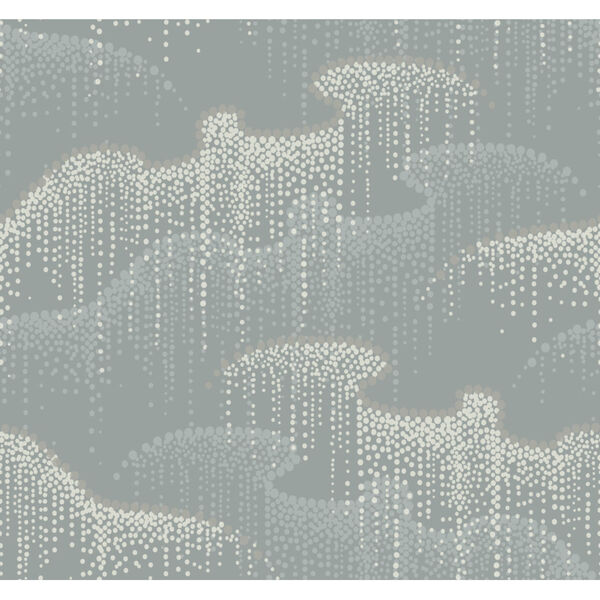 Candice Olson Modern Nature 2nd Edition Gray Moonlight Pearls Wallpaper, image 2