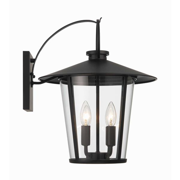 Andover Matte Black Four-Light Outdoor Wall Mount, image 5