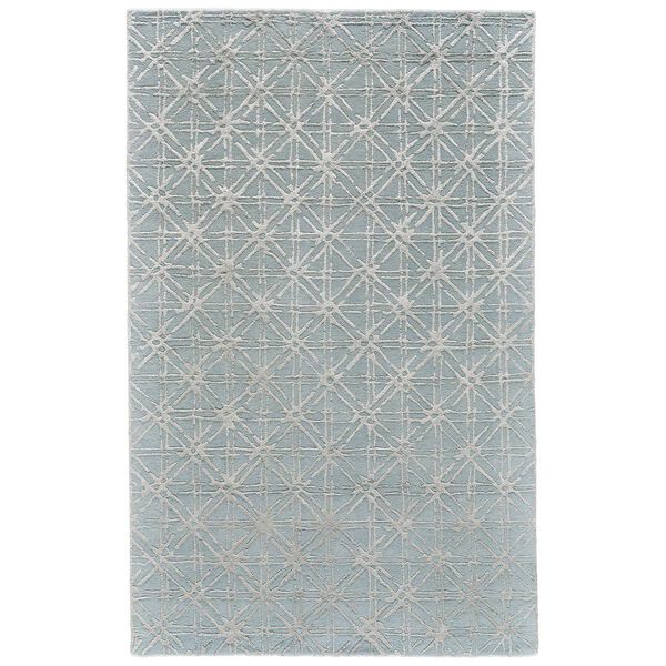 Manoa Blue Silver Gray Rectangular 3 Ft. 6 In. x 5 Ft. 6 In. Area Rug, image 1