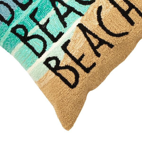 Frontporch Beach Beach Ocean Blue Outdoor Pillow, image 4