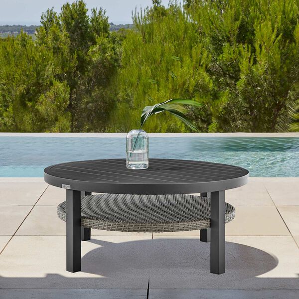 Aileen Black Outdoor Coffee Table, image 4