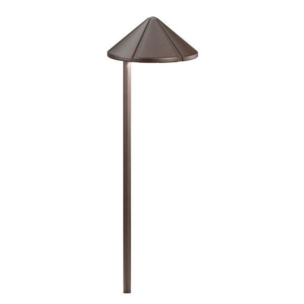 Six Groove Textured Architectural Bronze 20-Inch One-Light Landscape Path Light, image 2