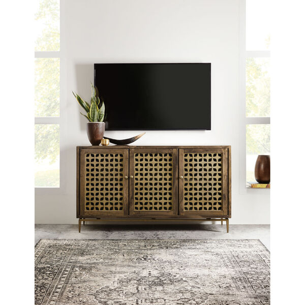 Natural Wood Entertainment Console, image 4