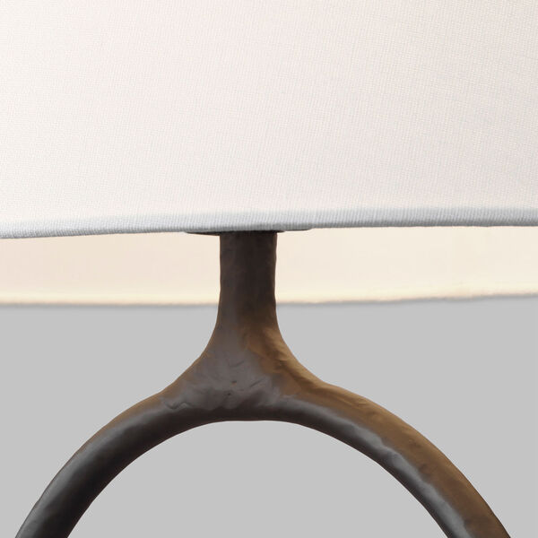 Indo Aged Iron LED Table Lamp, image 4