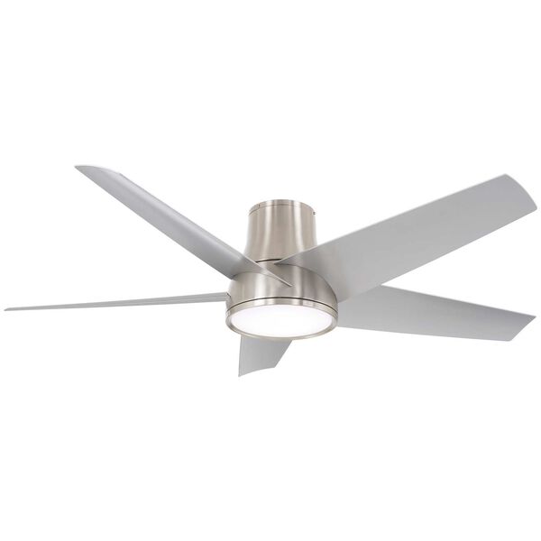 Chubby II Brushed Nickel 58-Inch Integrated LED Outdoor Ceiling Fan with Wi-Fi, image 1