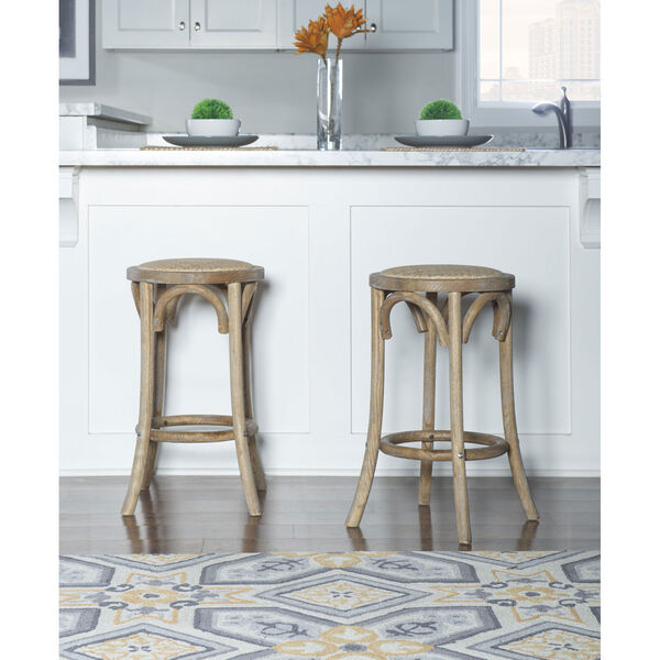 Harper Rattan Seat Backless Counter Stool, image 4