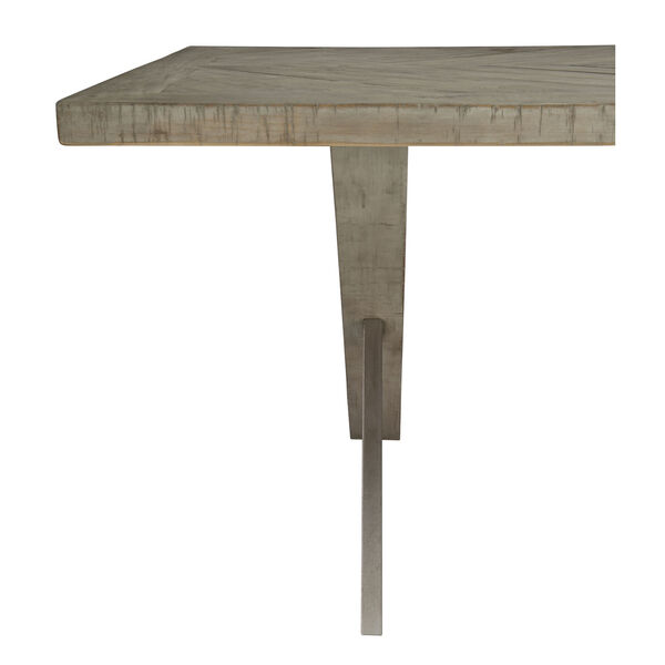 Glazed Silver and Brown Loft Milo Dining Table, image 5