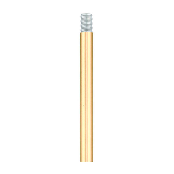 Accessories Natural Brass 12-Inch Rod Extension Stem with 0.5-Inch Diameter, image 1