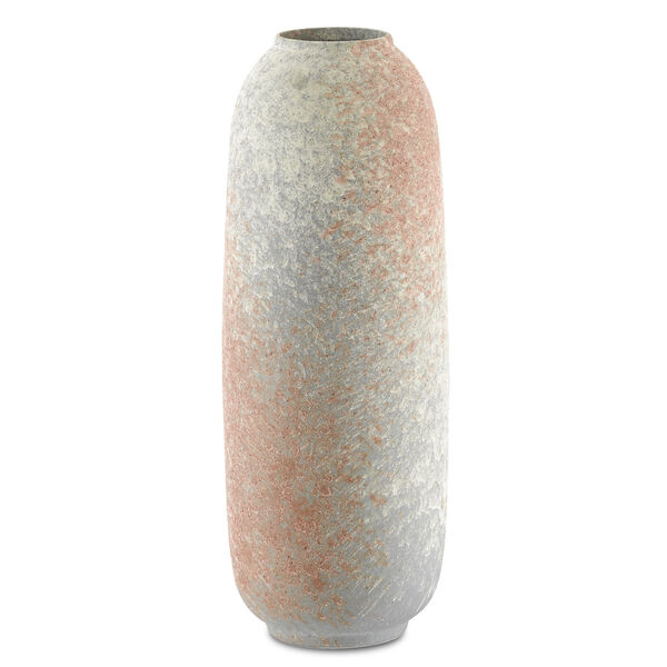 Sunset Gray and Coral Large Vase, image 1