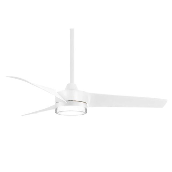 Veer Flat White 56-Inch LED Ceiling Fan, image 1
