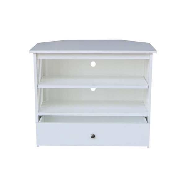 White 35-Inch TV Stand, image 3