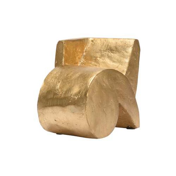 Metallic Gold Misquote Sculpture, image 1