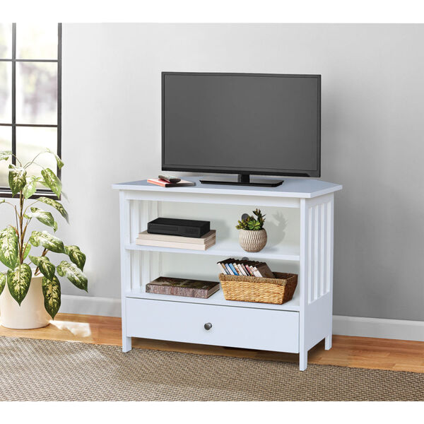 White 35-Inch TV Stand, image 1