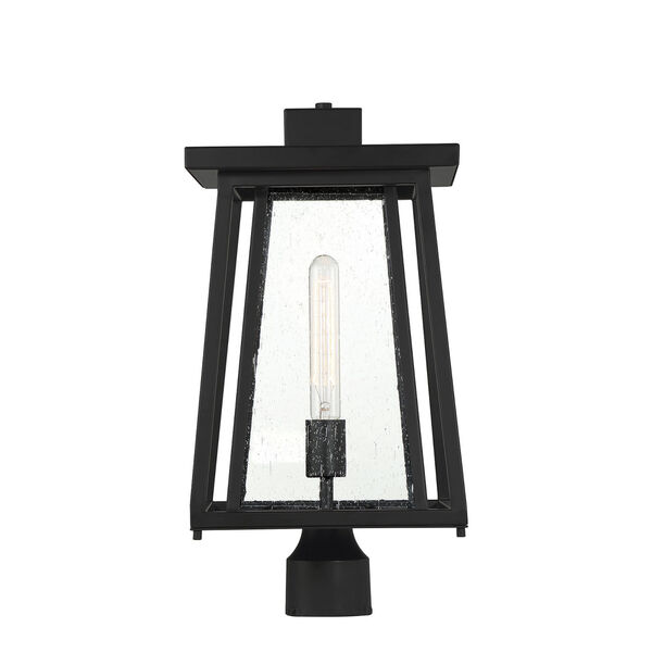 Denver Matte Black One-Light Outdoor Post Lantern, image 4