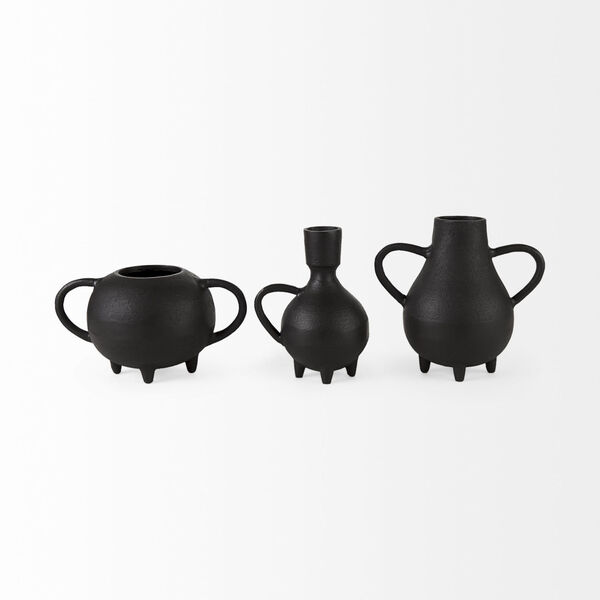 Cryus Black Spherical Vase Decorative Object, image 5