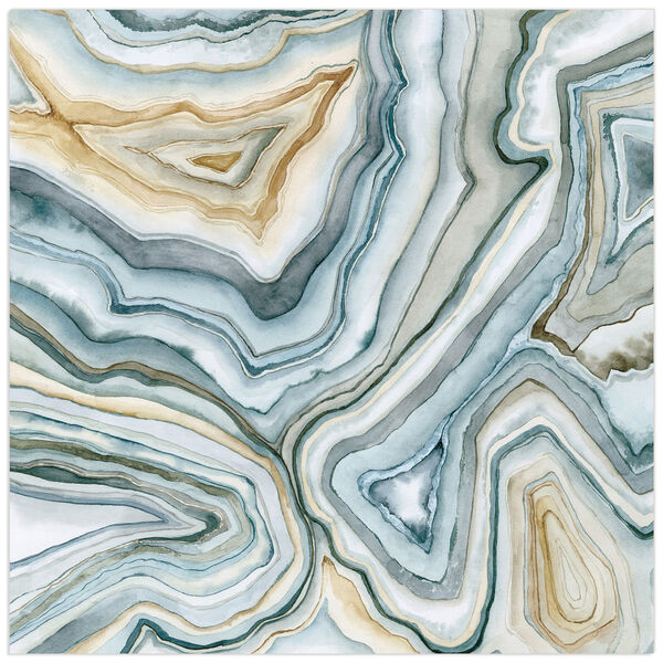 Agate Abstract II Frameless Free Floating Tempered Glass Wall Art, image 2