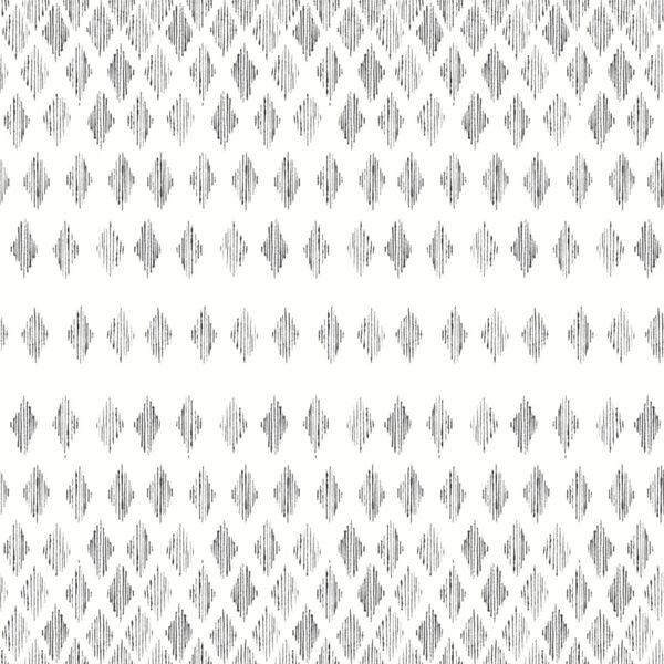 Simply Farmhouse Black and White Diamond Ombre Wallpaper, image 2