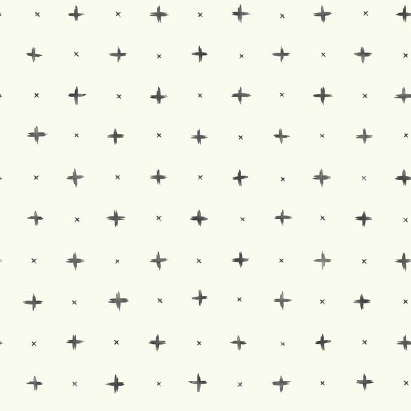 Cross Stitch Black Wallpaper - SAMPLE SWATCH ONLY, image 1