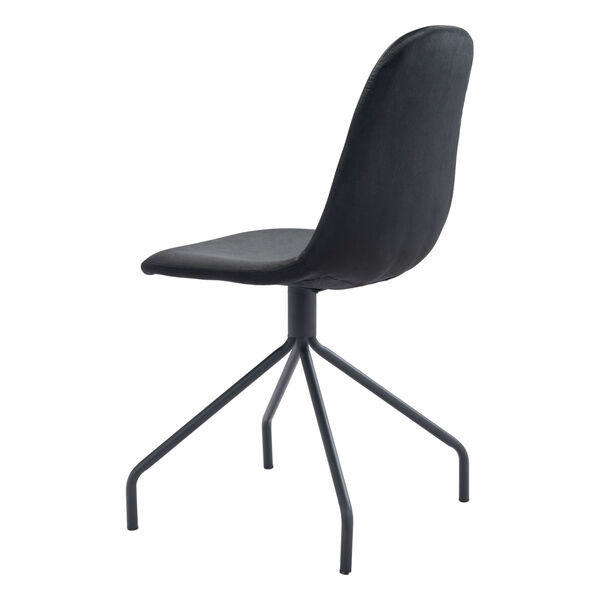 Slope Black Dining Chair, Set of Two, image 6