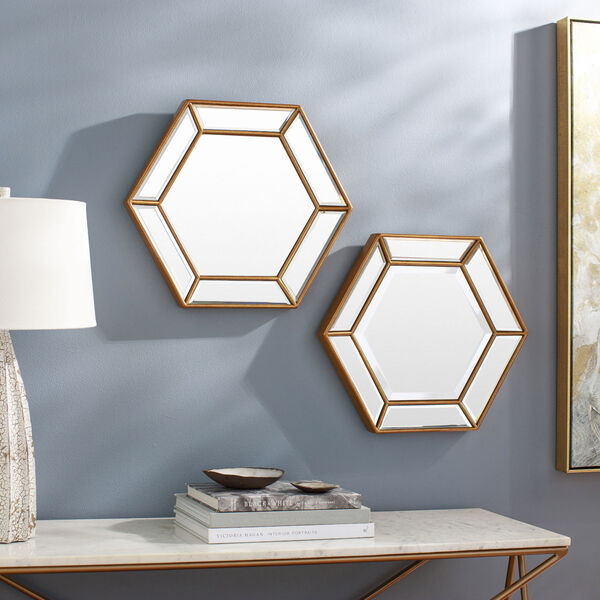 Beehive Gold Wall Mirror, image 1