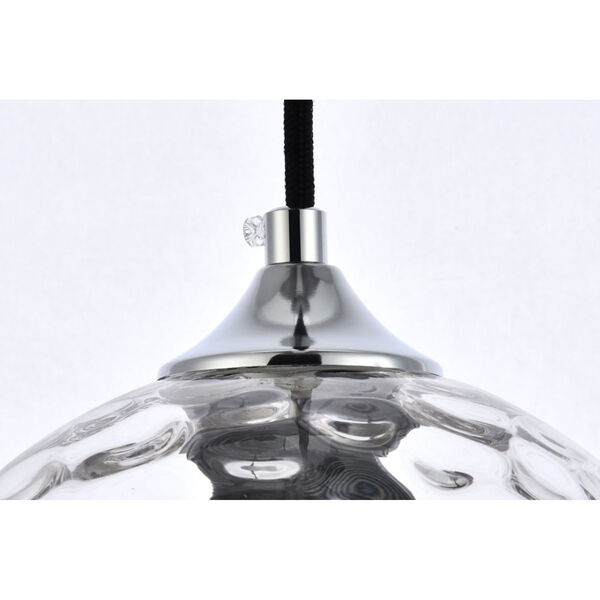 Cashel Chrome and Clear Eight-Inch One-Light Mini Pendant, image 5