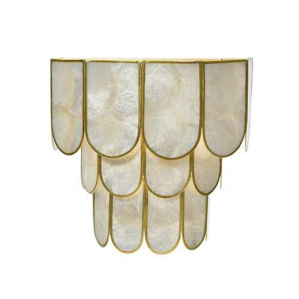 Gold One-Light Four-Tier Wall Sconce, image 1