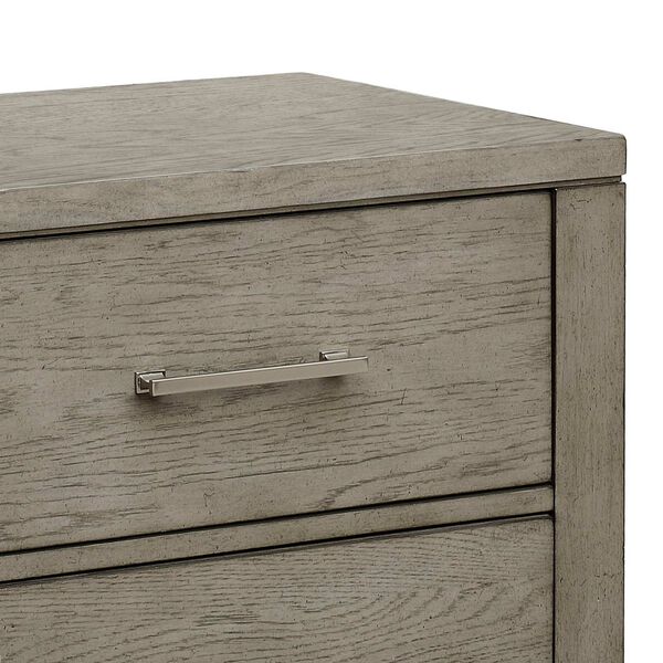 Essex Gray Wood Nightstand with USB, image 4