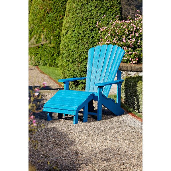 Capterra Casual Pacific Blue Premium Footstool, image 4