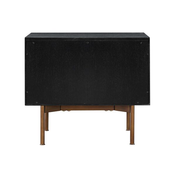 Carnaby Black Brushed Nightstand, image 6