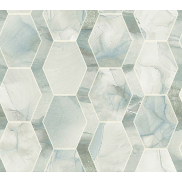 Candice Olson Modern Nature 2nd Edition Turquoise Earthbound Wallpaper, image 2