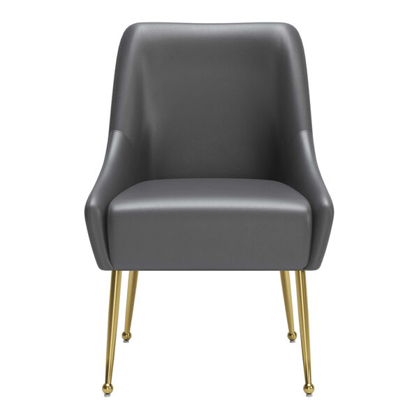 Madelaine Gray and Gold Dining Chair, image 4
