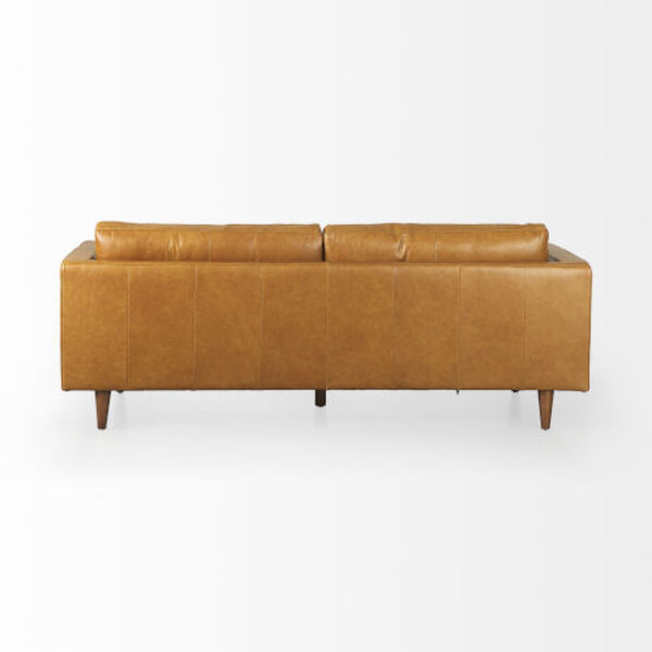 Svend Tan Leather Sofa, image 4