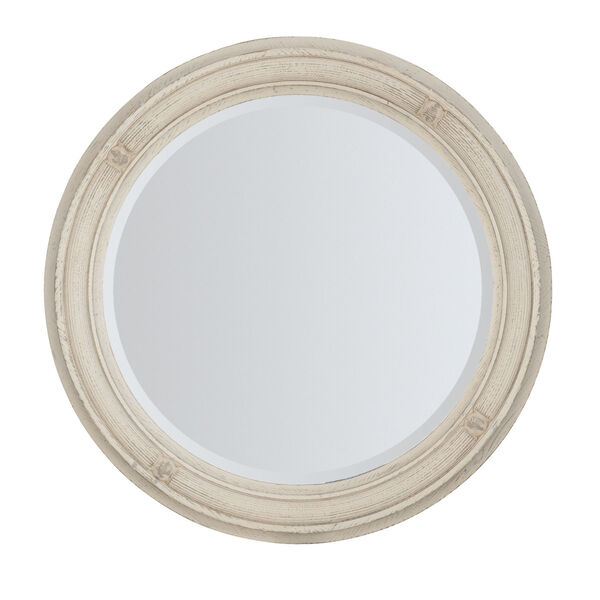 Traditions Soft White Round Mirror, image 1