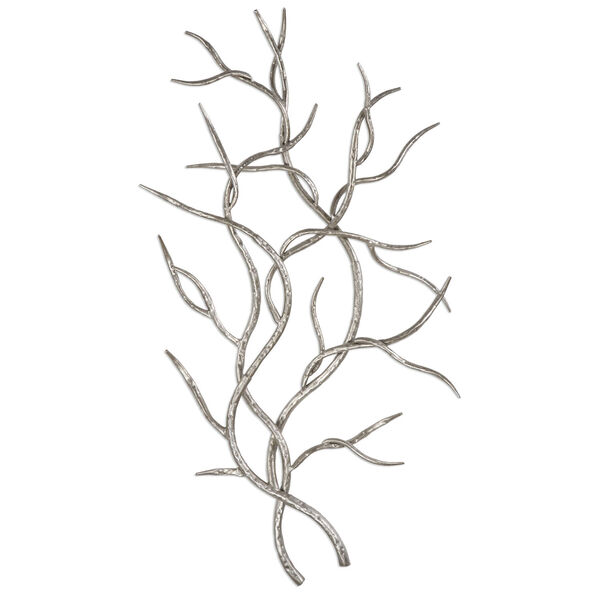 Silver Branches Wall Art, Set of 2, image 1