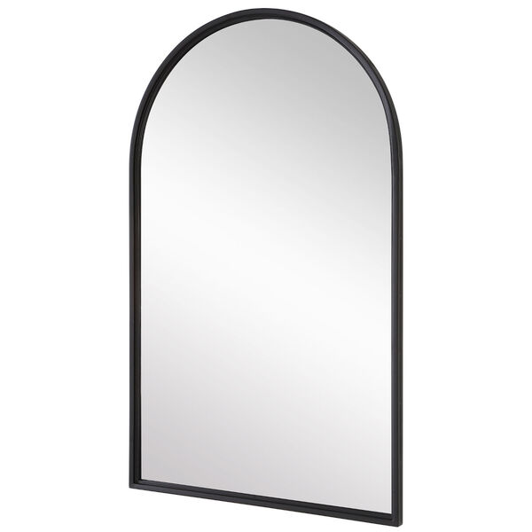 Linden Matte Black Arch Wall Mirror, image 4