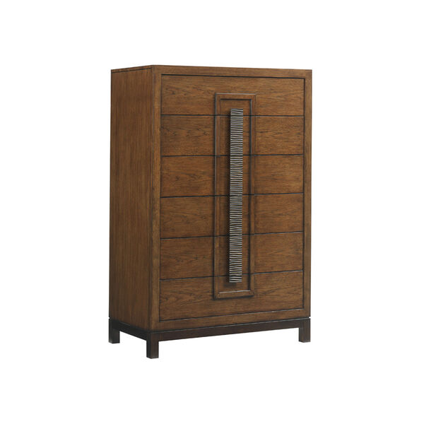Island Fusion Brown Java Drawer Chest, image 1