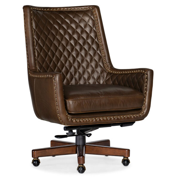 Kent Dark Wood Executive Swivel Tilt Chair, image 1