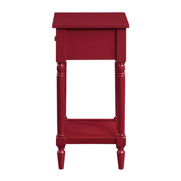 French Country Cranberry Red 28-Inch Khloe Accent Table, image 5
