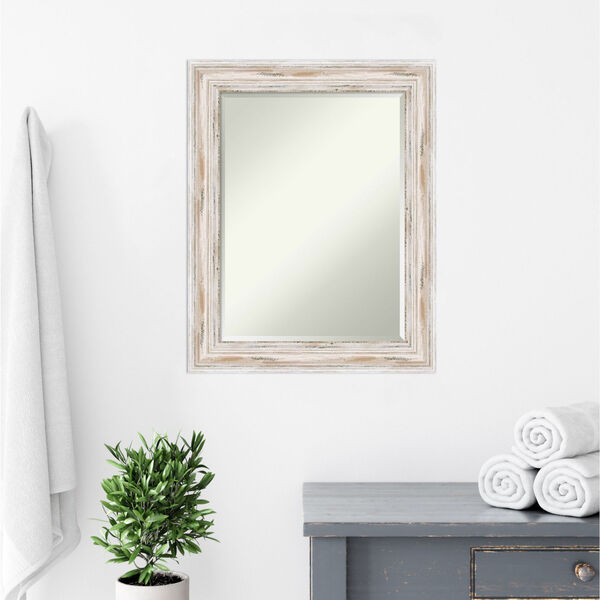 Alexandria White 23W X 29H-Inch Bathroom Vanity Wall Mirror, image 5