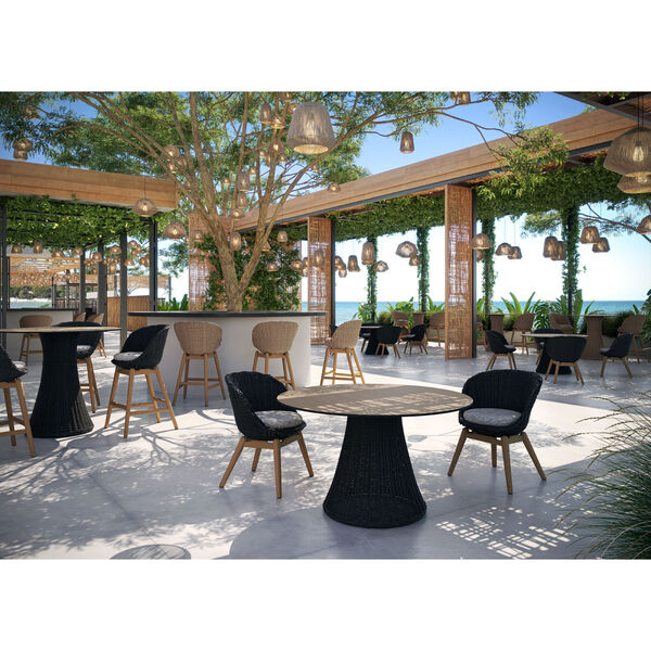 Tulle Natural  Outdoor Bar Chair, image 2
