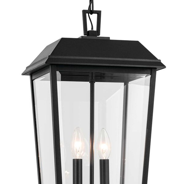 Mathus Textured Black 22-Inch Two-Light Outdoor Pendant, image 5