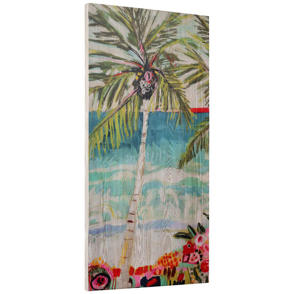 Palm Tree Whimsy I Fine Giclee Printed on Hand Finished Ash Wood Wall Art, image 5