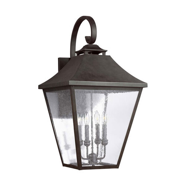 Sutton Sable 33-Inch Four-Light Outdoor Wall Lantern, image 2
