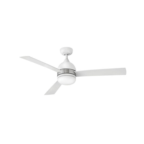 Verge Matte White LED 52-Inch Ceiling Fan, image 1