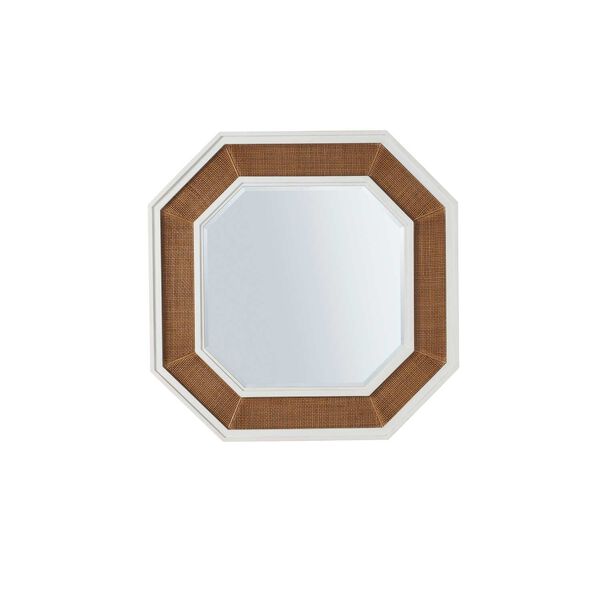 Laguna Brown White Thalia Octagonal Mirror, image 2