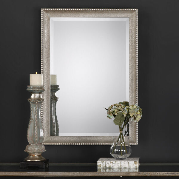 Hayden Rectangular Champagne Silver Mirror, image 1