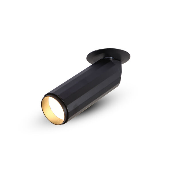 Orbit Black Seven-Inch Adjustable LED Flush Mounted Spotlight, image 6