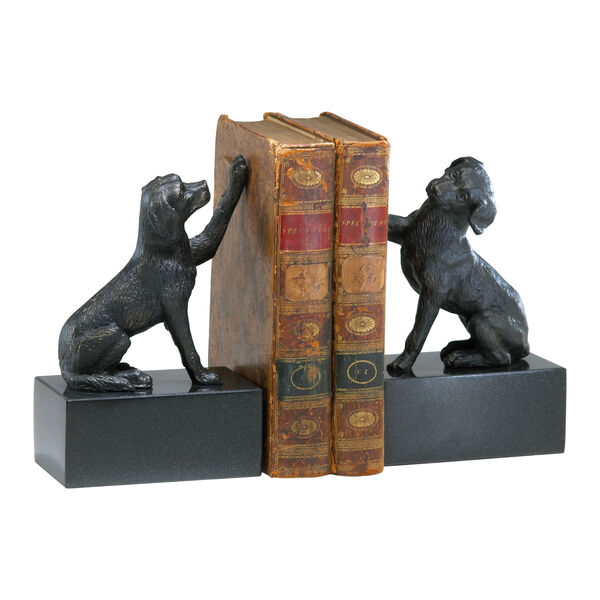 Old World Dog Bookends, Set of Two, image 1