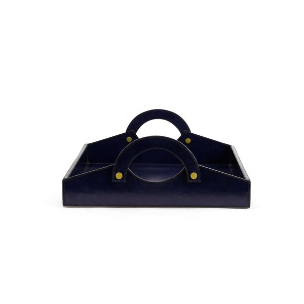 Midnight Blue Leather Tray, image 5