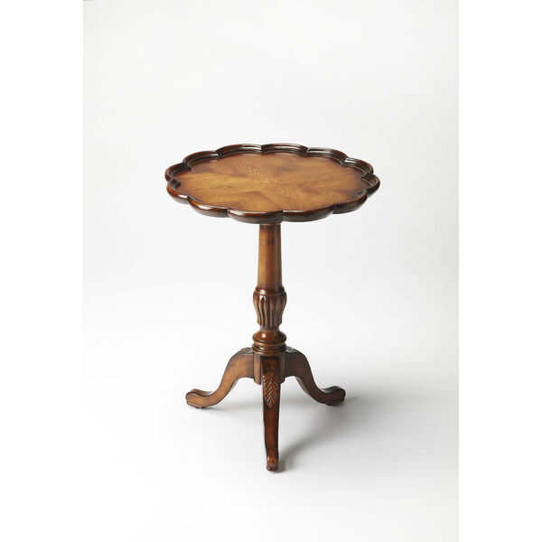 Dansby Vintage Oak Pedestal Table, image 1